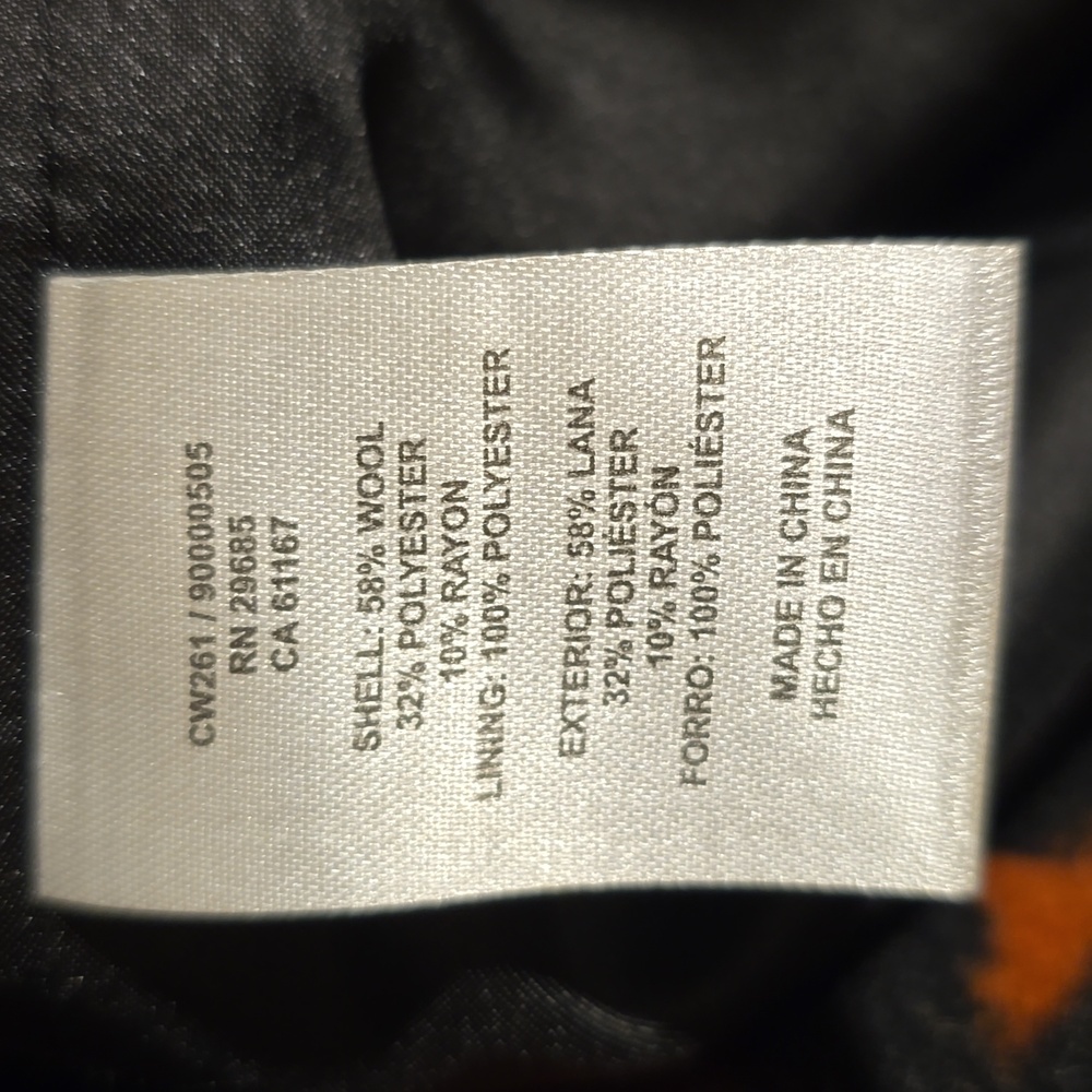 Black and Orange Patterned Jacket NWT - image 5